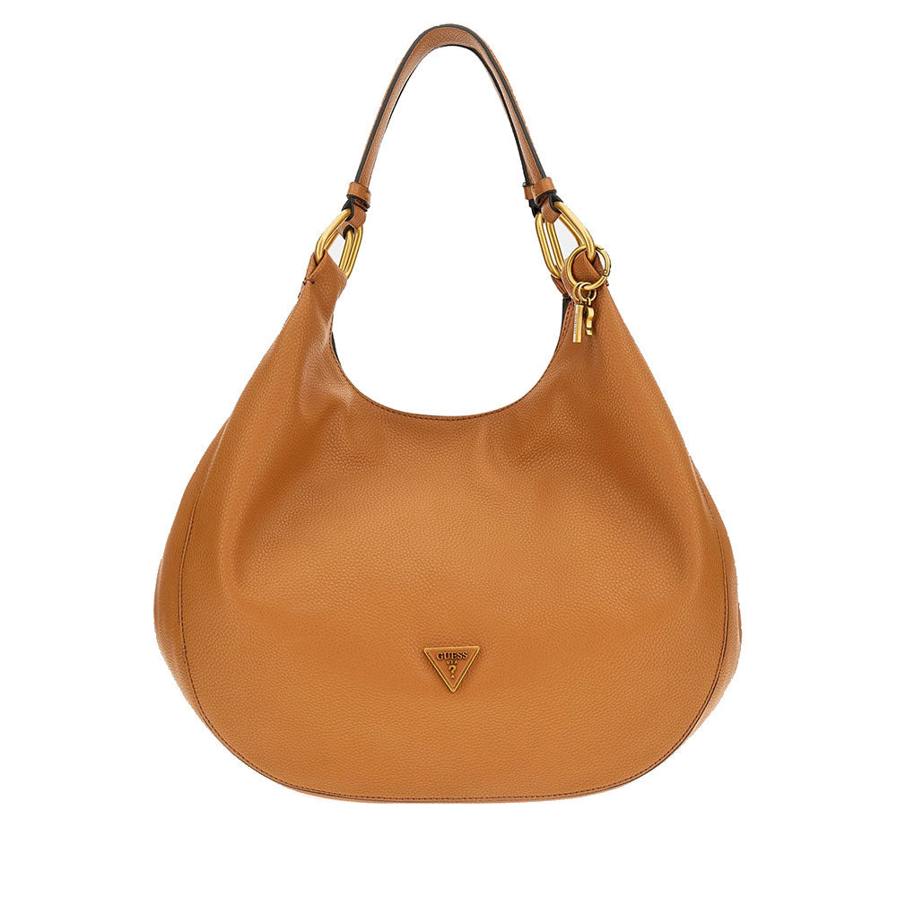 GUESS Damen Umhängetasche Becci Line Farbe Cognac