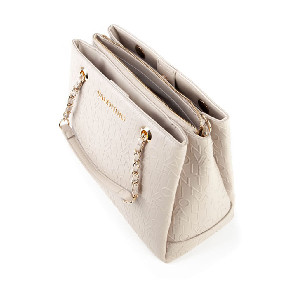 Valentino Zeno Flap Bag in Ivory (19.5cm Valentino Zeno Flap Bag in Ivory (19.5cm