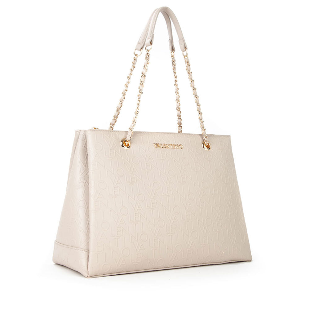 Borsa Donna a Spalla VALENTINO BAGS linea Relax Colore Beige Misura Grande