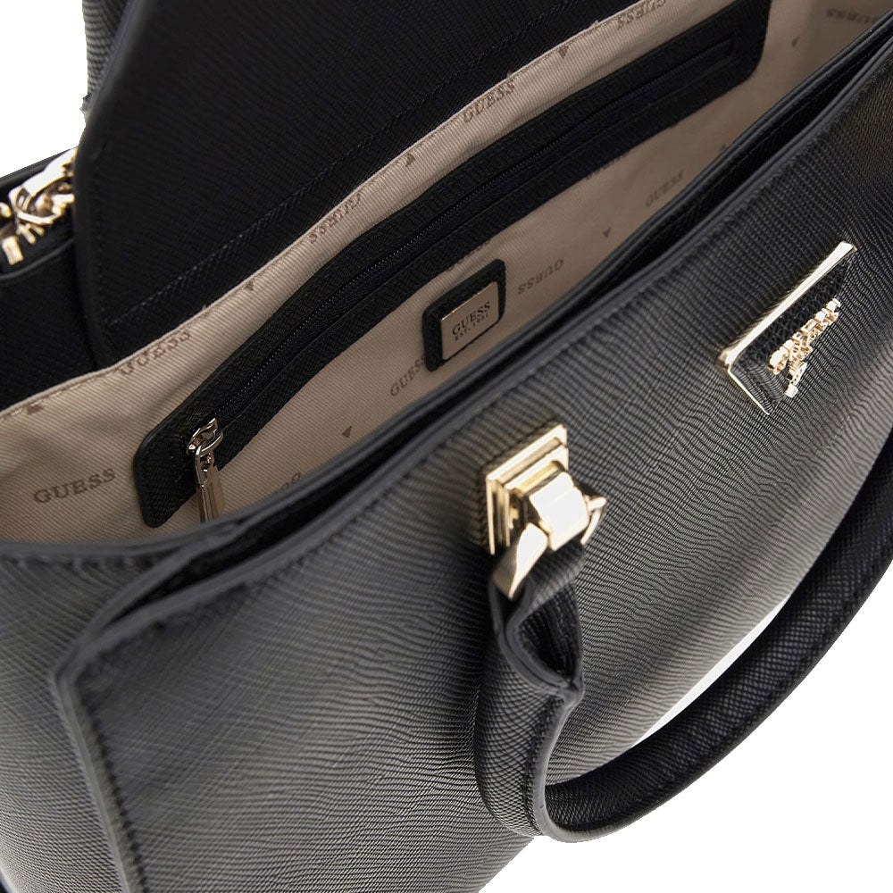 GUESS Damenhandtasche Brynlee Line Farbe Schwarz