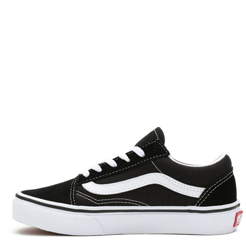 Unisex-Kinderschuhe VANS Old Skool Sneakers in Schwarz und True White