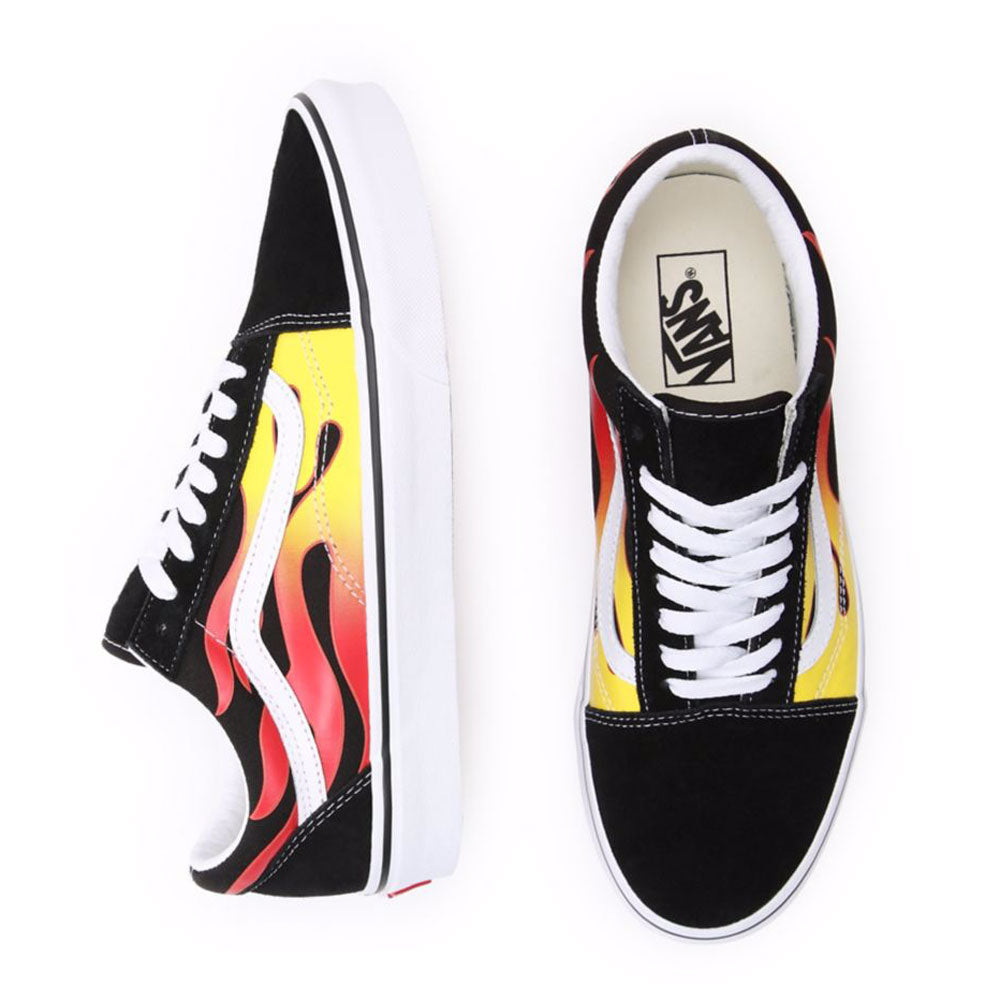 Scarpe Unisex VANS Sneakers Old Skool stampa Flame