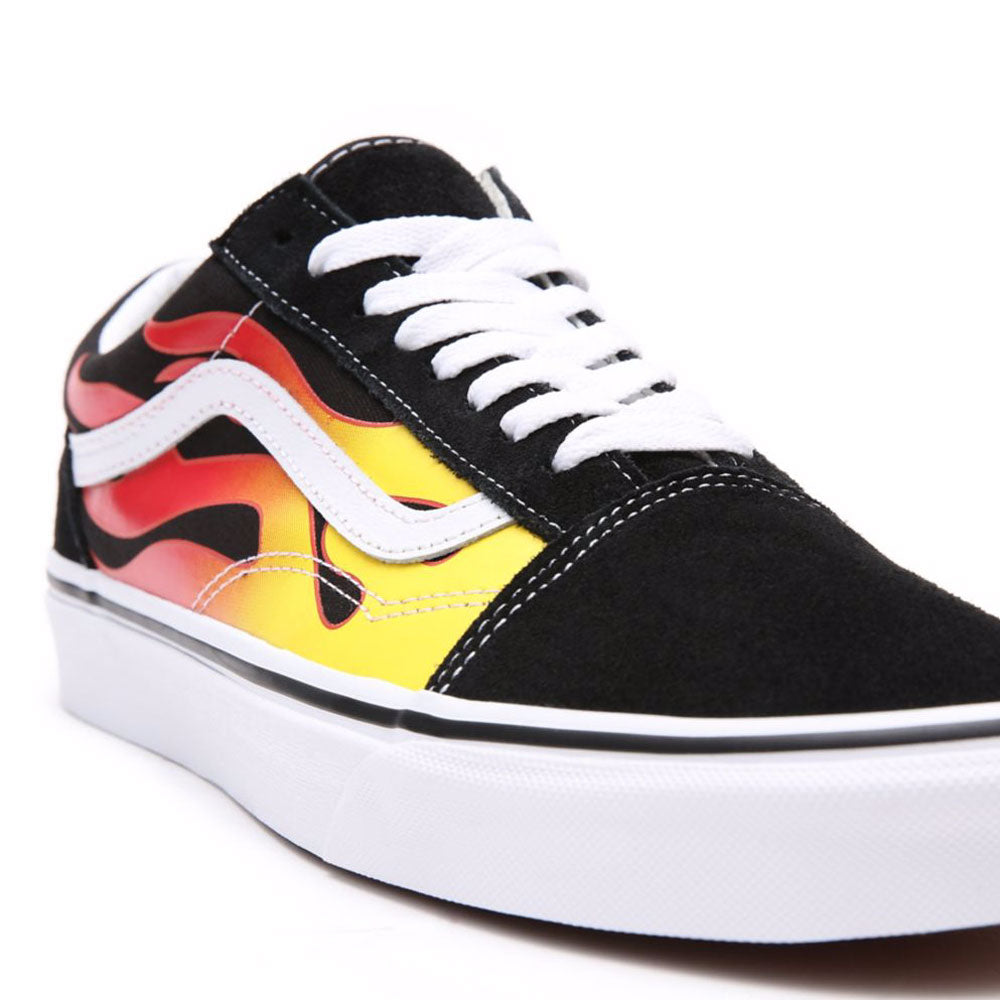 Scarpe Unisex VANS Sneakers Old Skool stampa Flame