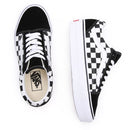 Scarpe Donna VANS Sneakers Old Skool Platform Checkerboard colore Nero e Bianco