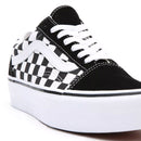 Scarpe Donna VANS Sneakers Old Skool Platform Checkerboard colore Nero e Bianco