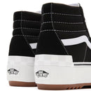 Damenschuhe VANS Sk8-Hi Stacked High Sneakers aus Canvas und Wildleder in Schwarz und Weiß