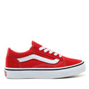 Scarpe Bambino Unisex VANS Sneakers Old Skool colore Racing Red e True White