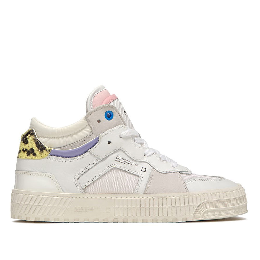 Scarpe Donna D.A.T.E. Sneakers Alte linea Meet Nebraska colore White Pink