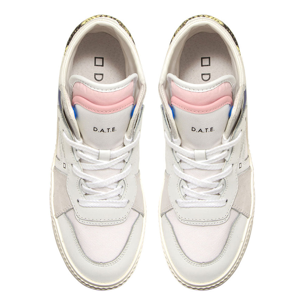 Scarpe Donna D.A.T.E. Sneakers Alte linea Meet Nebraska colore White Pink