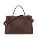 GUESS Damenhandtasche Lisbet Linie Farbe Mahagoni