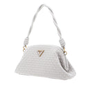 Damen-Clutch mit Schultergurt GUESS Lisbet-Linie in der Farbe Stone