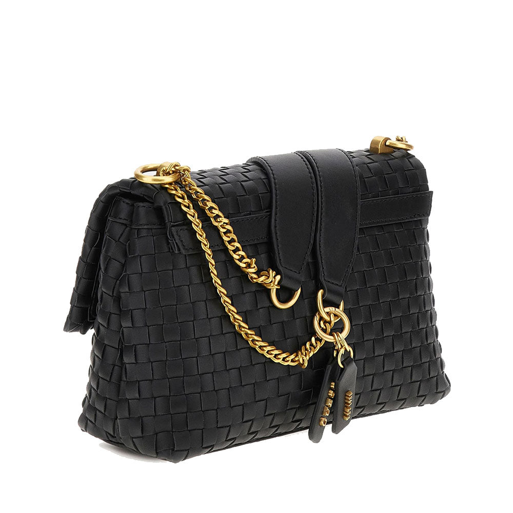 GUESS Damen Umhängetasche Lisbet Line Farbe Schwarz