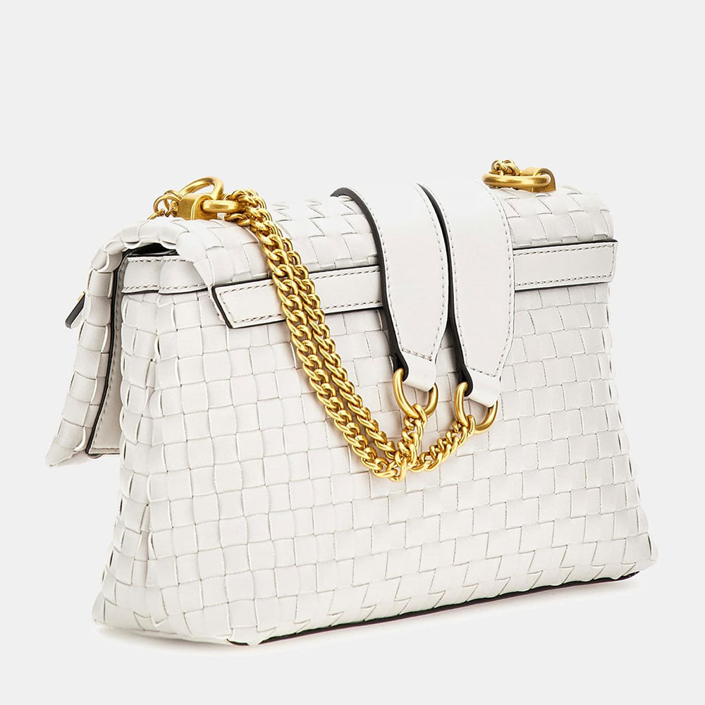 GUESS Damen Umhängetasche Lisbet Line Farbe Stein