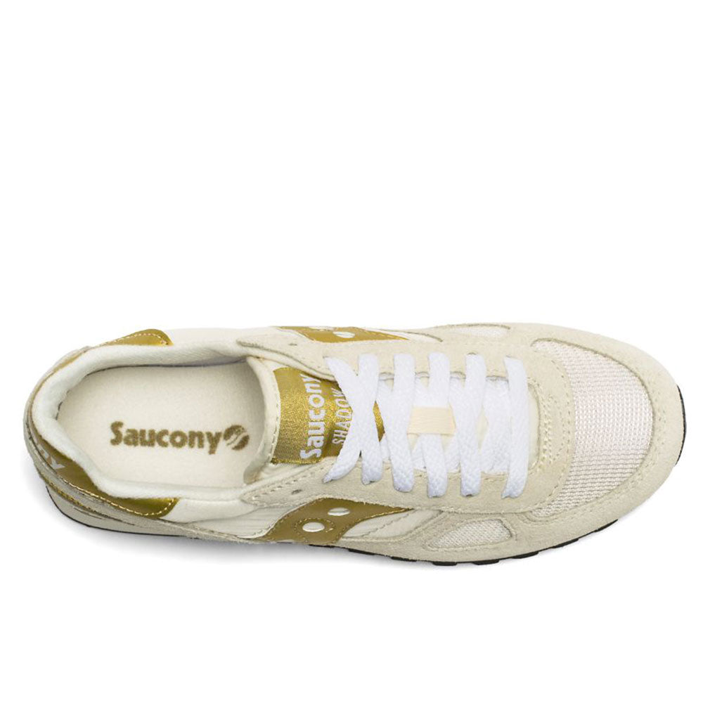 Scarpe Donna Saucony Sneakers Shadow Original White - Gold
