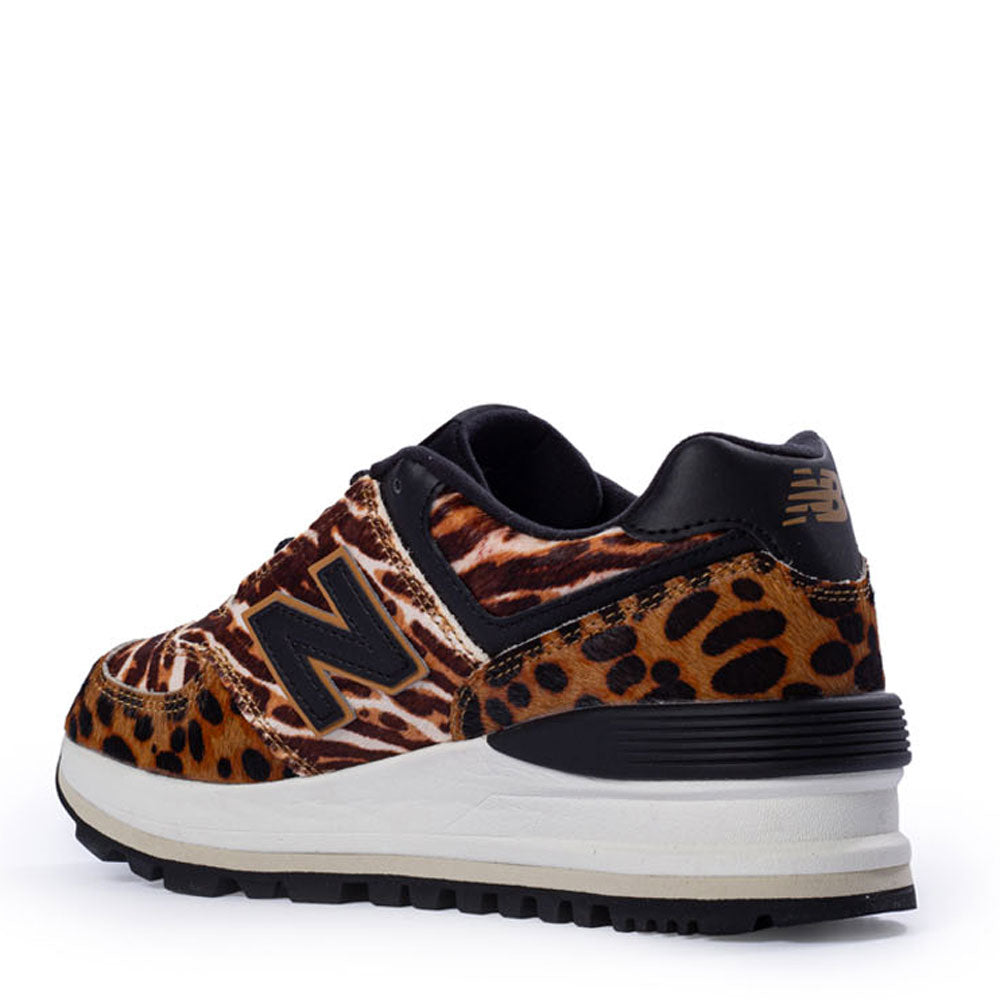 Scarpe Donna NEW BALANCE Sneakers 574 in Nabuk Animalier