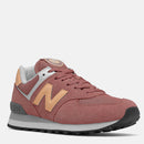 Scarpe Donna NEW BALANCE Sneakers 574 in Suede e Mesh colore Astral glow e Washed Henna