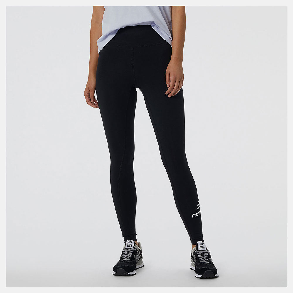 Leggings Donna NEW BALANCE linea Essentials Stacked colore Black