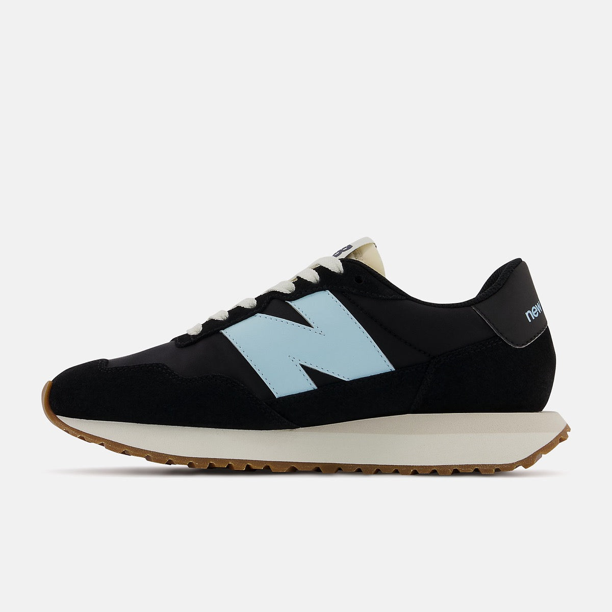 Scarpe Donna NEW BALANCE Sneakers 237 in Suede e Nylon colore Black e Beach Blue