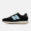 Scarpe Donna NEW BALANCE Sneakers 237 in Suede e Nylon colore Black e Beach Blue