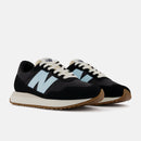 Scarpe Donna NEW BALANCE Sneakers 237 in Suede e Nylon colore Black e Beach Blue