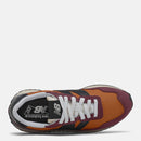 Scarpe Donna NEW BALANCE Sneakers 237 in Suede e Nylon colore Vintage Orange e Burgundy