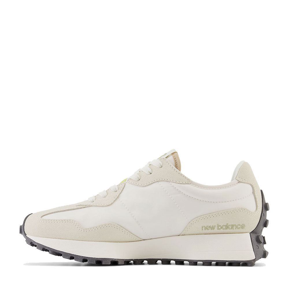 Scarpe Donna NEW BALANCE Sneakers 327 in Pelle e Suede colore Turtledove e Fatigue Green