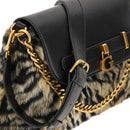 Borsa Donna a Mano GUESS Linea Bergen colore Animalier Marrone