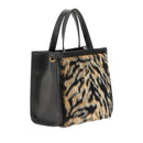 GUESS Damenhandtasche mit zwei Fächern Bergen Line, Animalier-Farbe