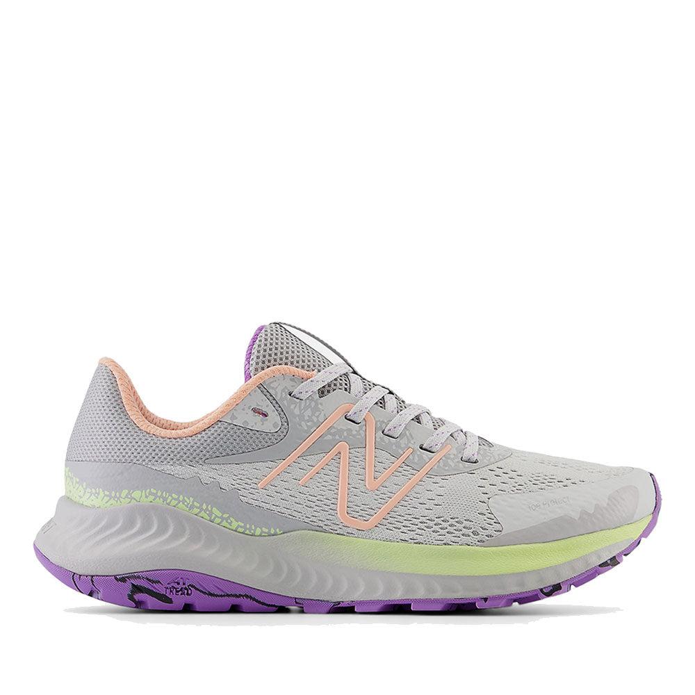 Scarpe Donna NEW BALANCE Sneakers Trail DynaSoft Nitrel V5 colore Grey Matter Guava Ice e Limelight
