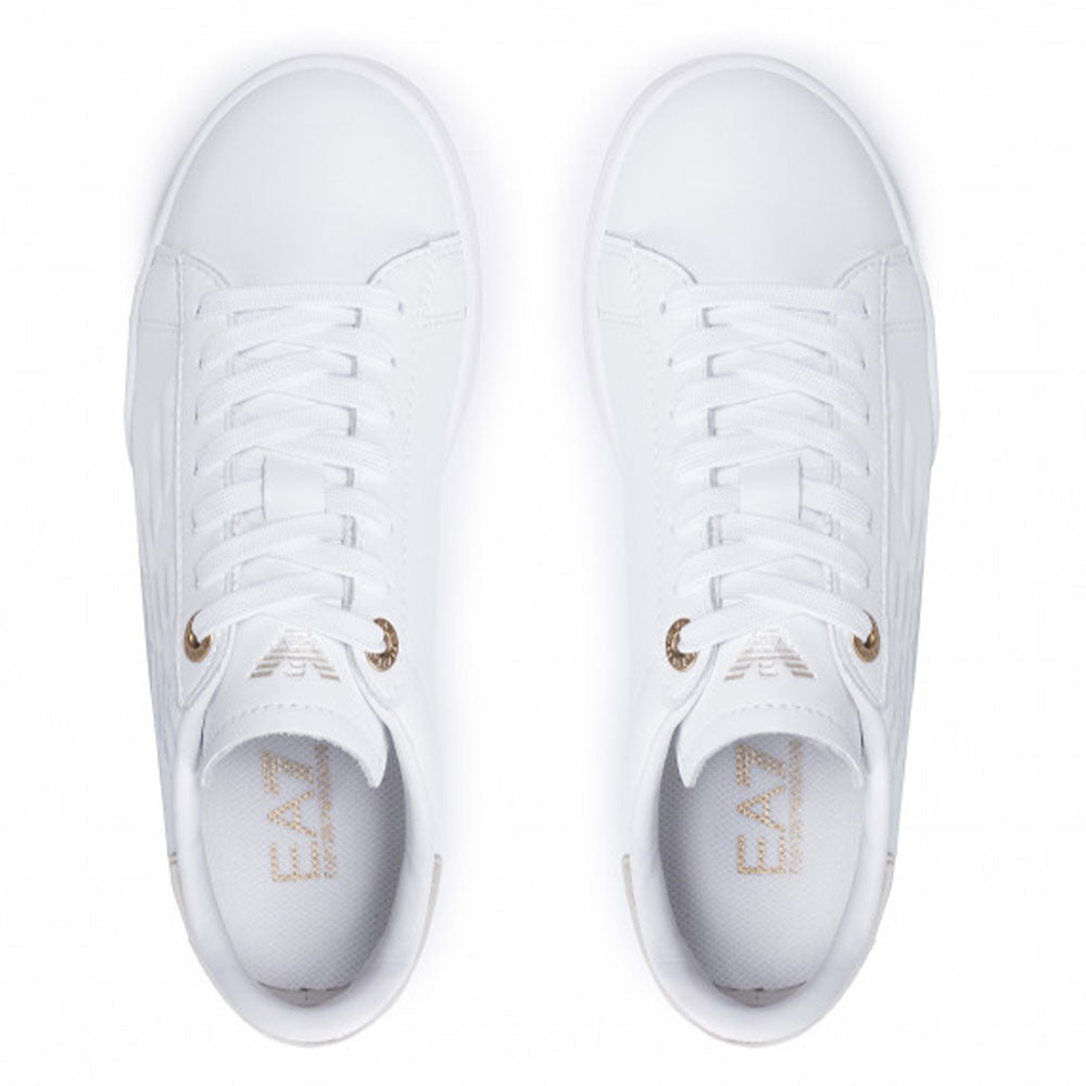 Scarpe Donna EA7 Emporio Armani Sneakers  Con Logo Laterale Colore White - Gold