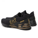 Herrenschuhe EA7 Emporio Armani Sneakers Farbe Triple Black - Gold