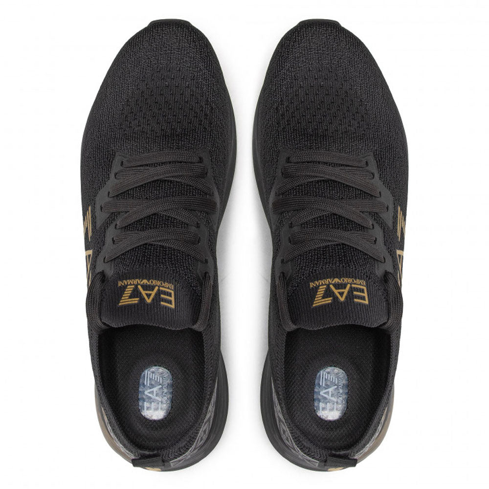 Herrenschuhe EA7 Emporio Armani Sneakers Farbe Triple Black - Gold