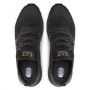 Herrenschuhe EA7 Emporio Armani Sneakers Farbe Triple Black - Gold