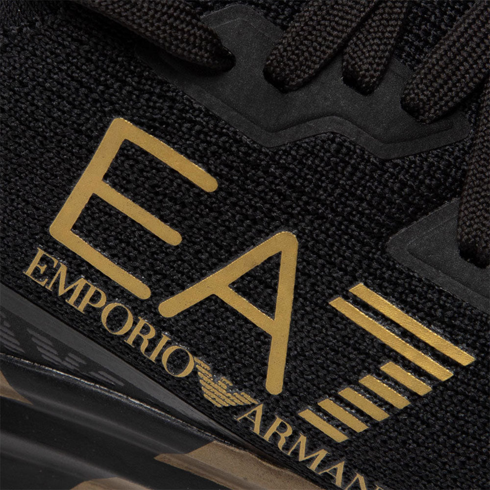 Herrenschuhe EA7 Emporio Armani Sneakers Farbe Triple Black - Gold