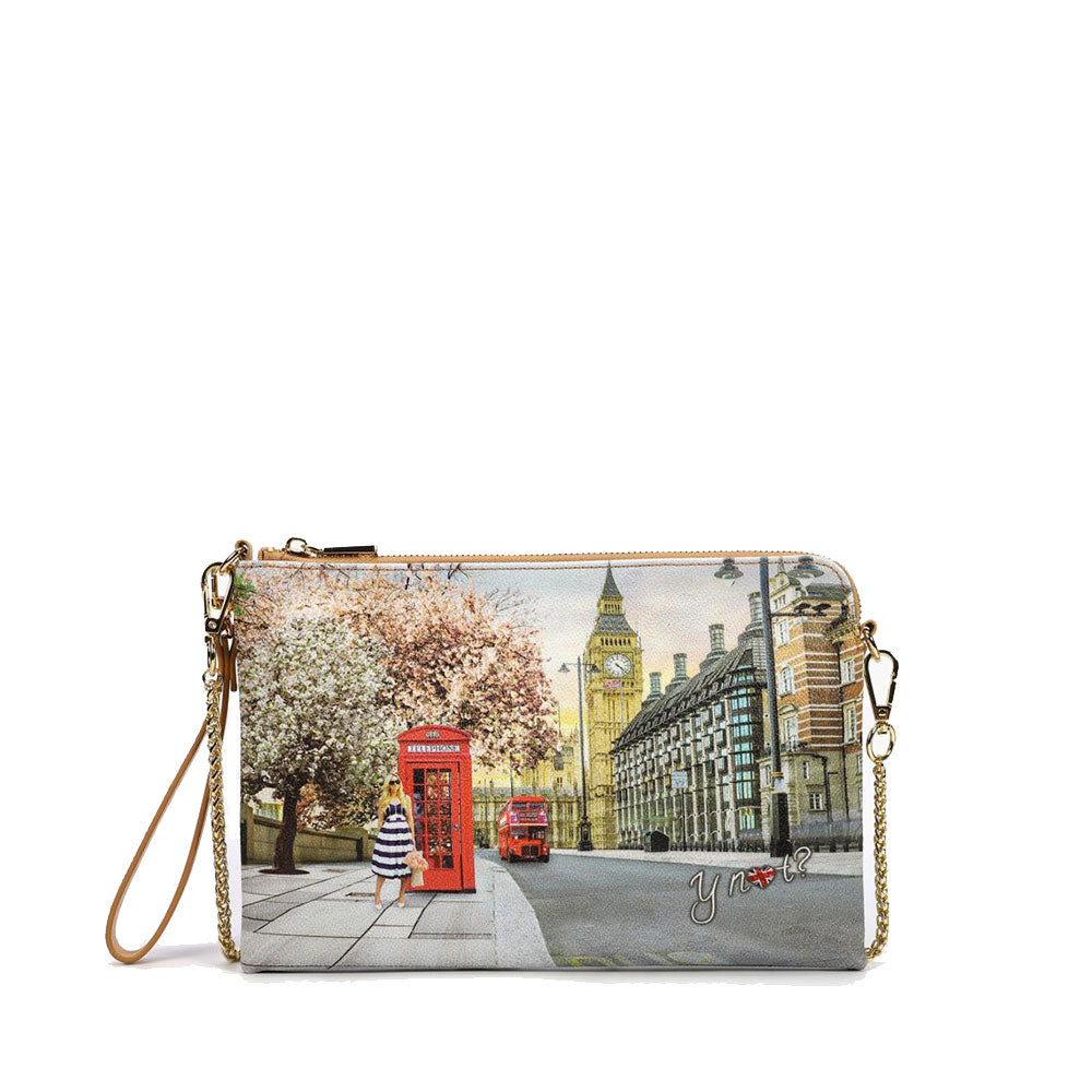 Pochette floreale con perline fatta a mano: borsa da sera decorata con cinturino intrecciato - Italia Pochette floreale con perline fatta a mano: borsa da sera decorata con cinturino intrecciato - Italia