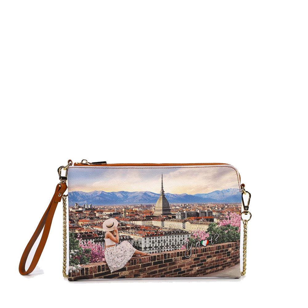 Pochette floreale con perline fatta a mano: borsa da sera decorata con cinturino intrecciato - Italia Pochette floreale con perline fatta a mano: borsa da sera decorata con cinturino intrecciato - Italia