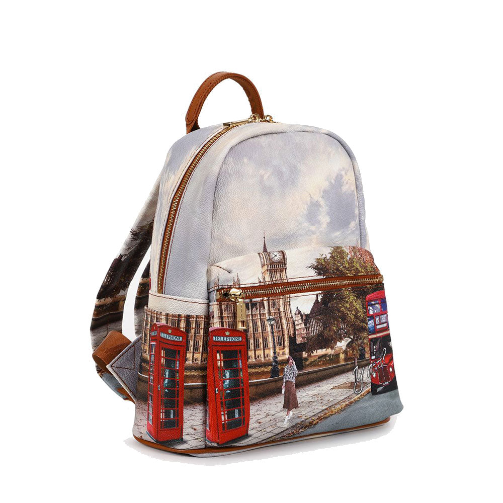 Y NOT Kleiner Damenrucksack mit Außentasche YES-380 London Street