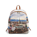 Y NOT Damen-Rucksack mit zwei Fächern YES-601 Turin-Druck