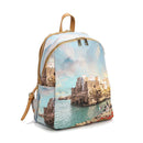 Y NOT Damenrucksack mit zwei Fächern YES-601 Polignano Print – SS 2023