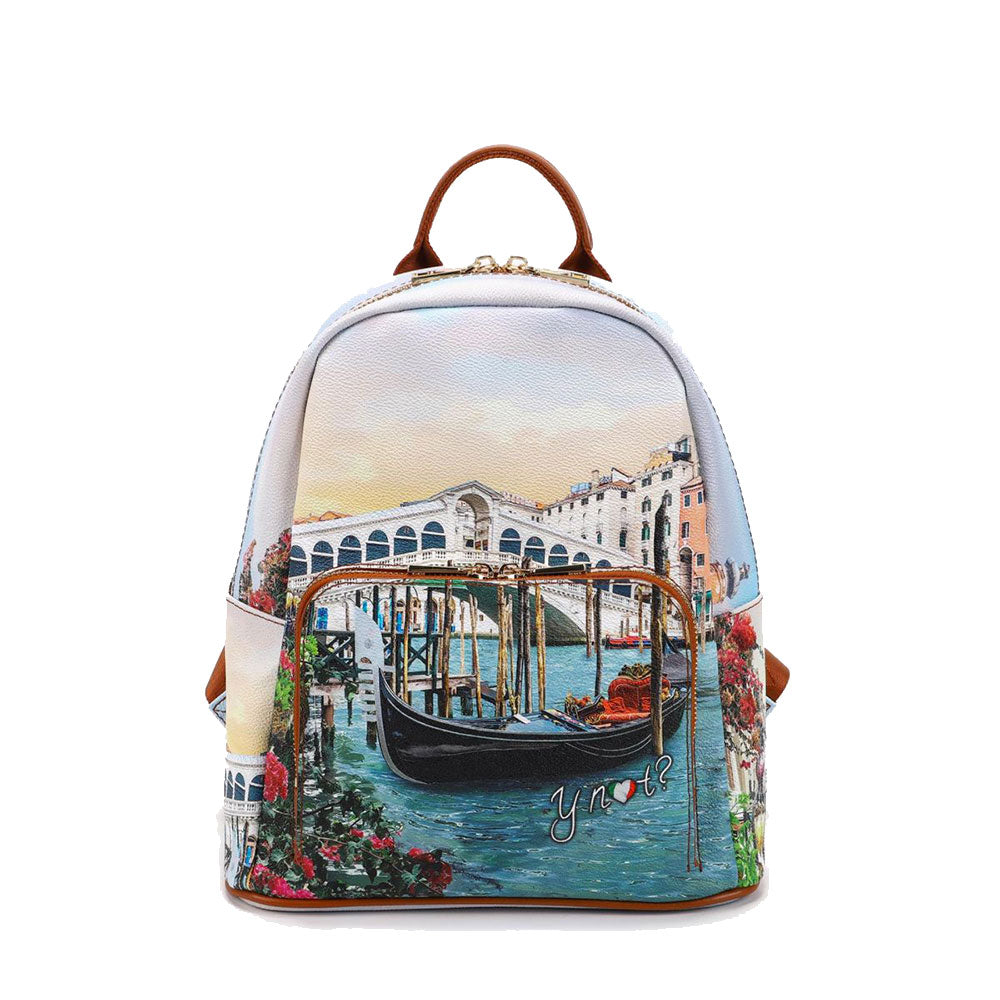 Y NOT Damenrucksack mit Außentasche YES-615 Canaletto