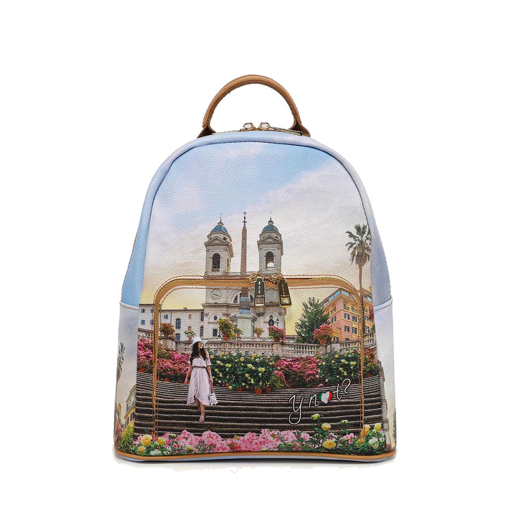 Y NOT Damenrucksack mit Außentasche YES-615 Floral