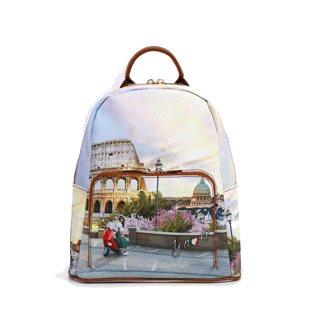 Y NOT Damenrucksack mit Außentasche YES-615 Italian Love