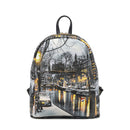 Y NOT Damenrucksack mit Außentasche YES-625 Amsterdam Snow