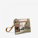 Pochette Donna con Zip Y NOT YES-342 Stampa Velo Paris