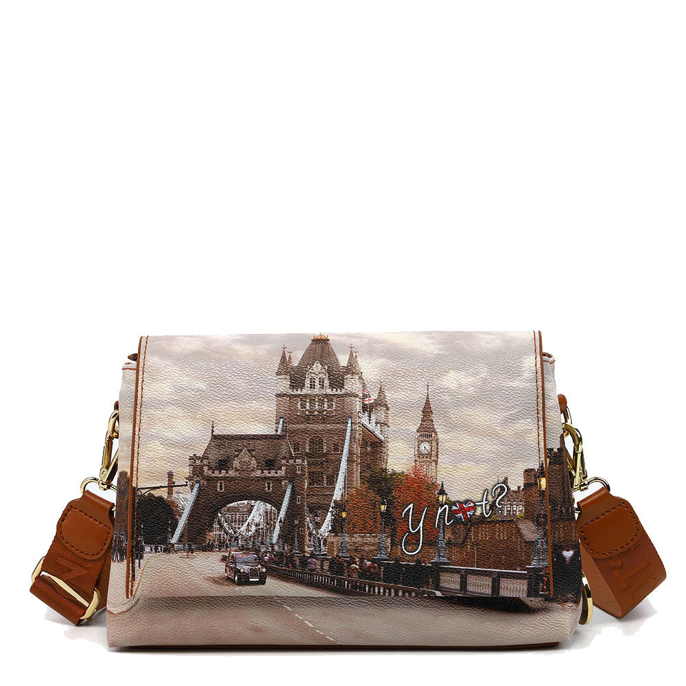 Damen-Umhängetasche mit Klappe Y NOT YES-621 London Taxi