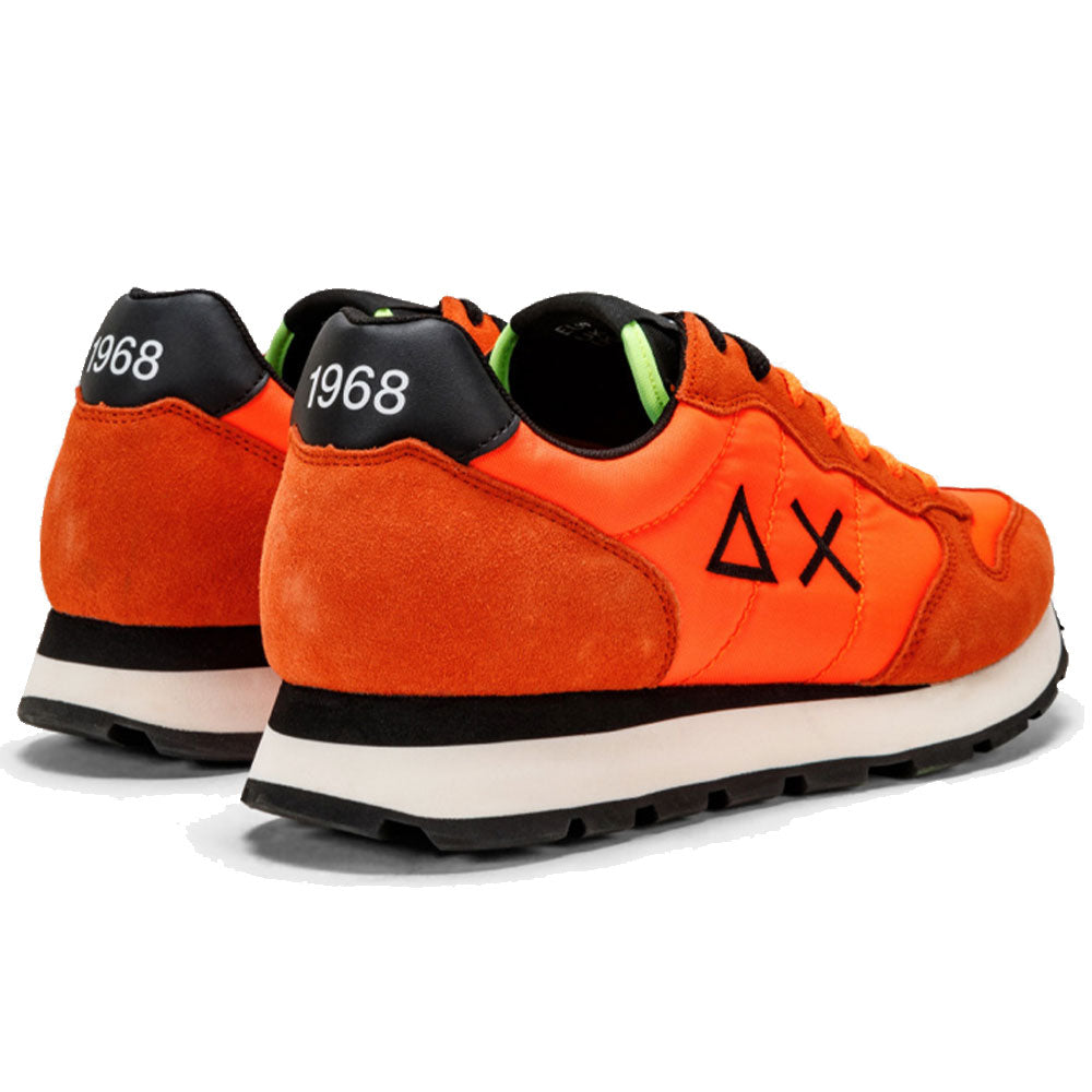 Scarpe Uomo Sun68 Sneakers Tom Solid Nylon Arancione Fluo - Z32101