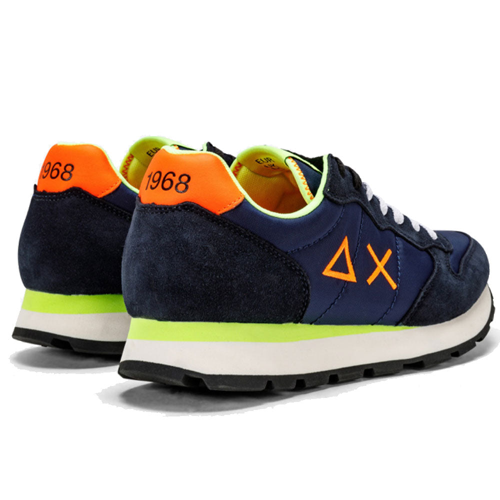 Scarpe Uomo Sun68 Sneakers Tom Fluo Navy Blue - Z32102