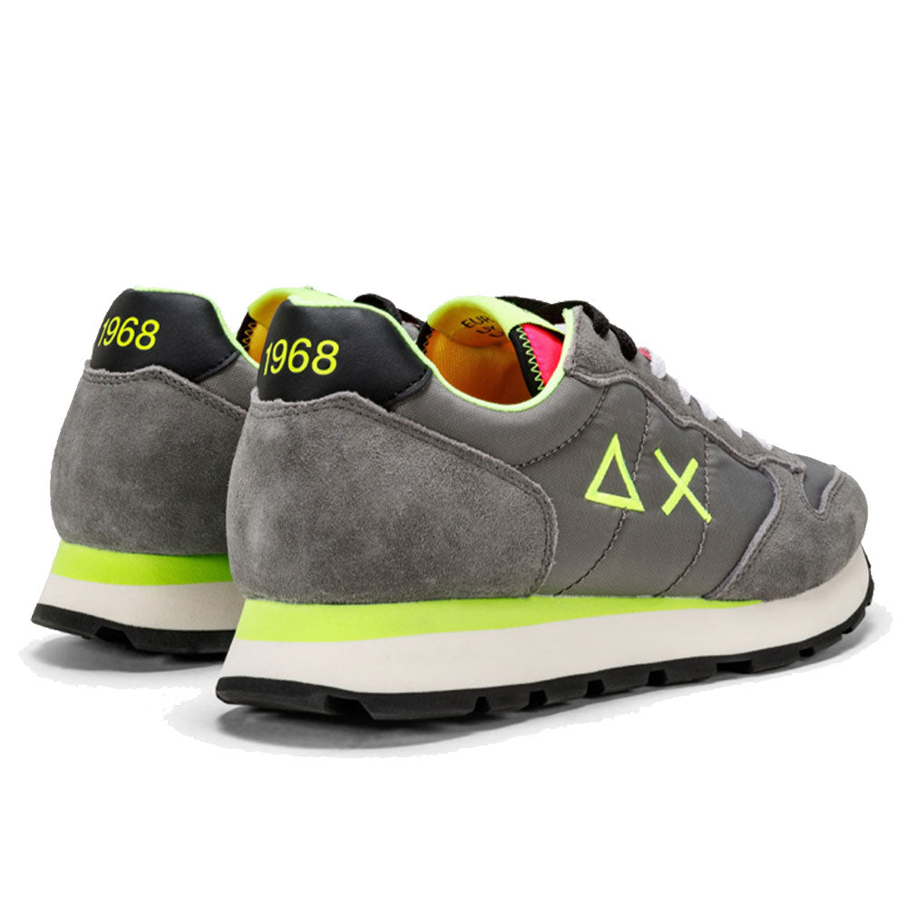 Men's Medium Grey Sneakers Sun68 Tom Fluo - Z32102