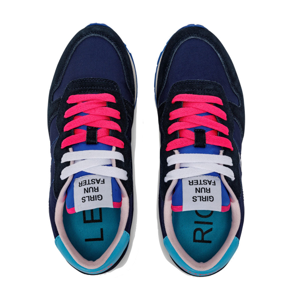 Scarpe Donna Sun68 Sneakers Ally Solid Nylon Colore Navy Blue - Z32201