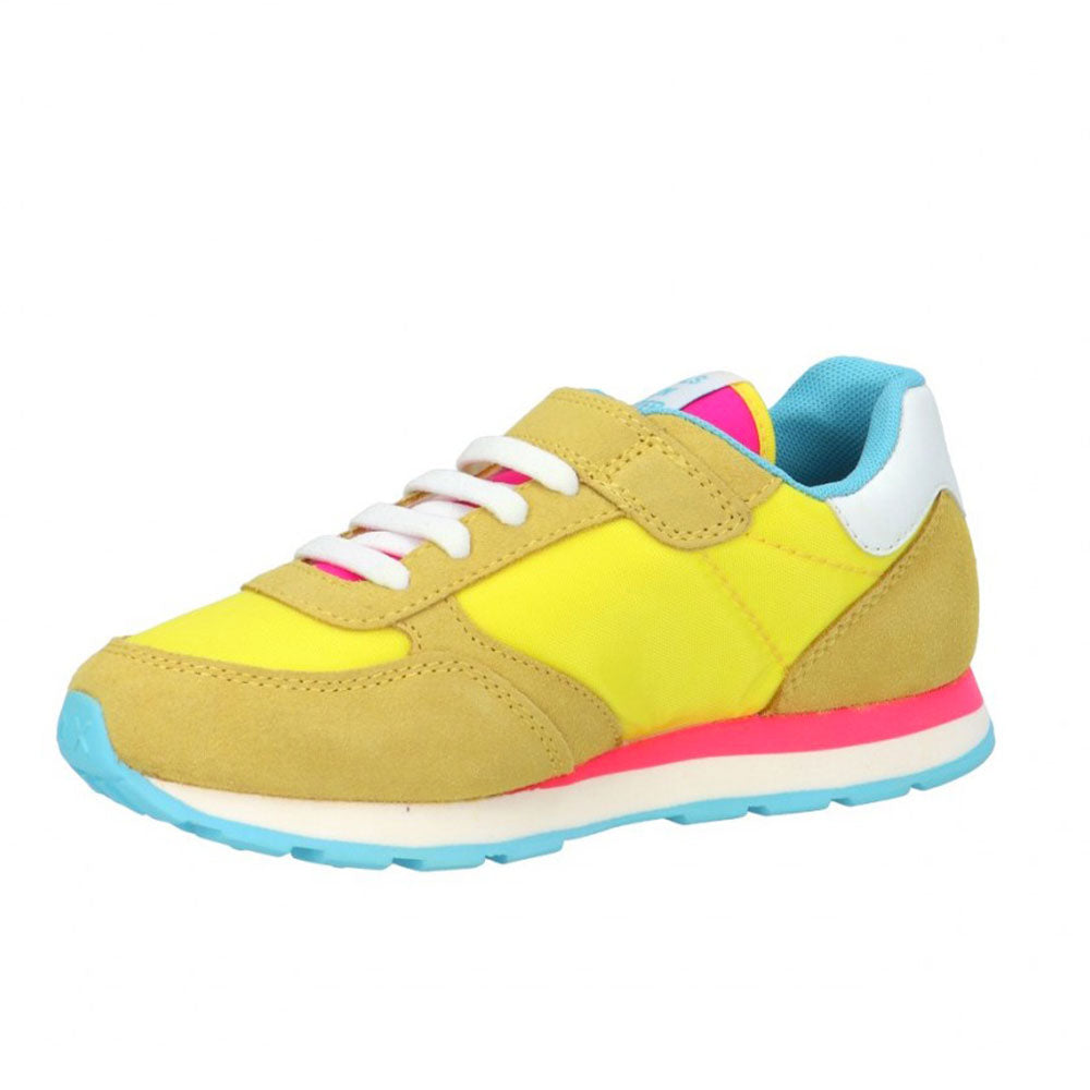 SUN 68 Mädchenschuhe Girl's Ally Solid Nylon Yellow Sneakers 